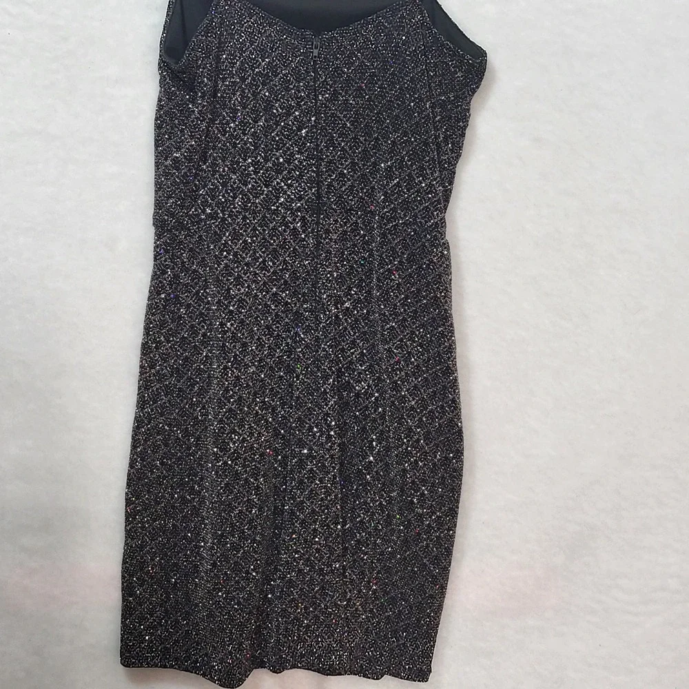 Altar'd State Black Multi Color Glitter Metallic Mini Bodycon Dress‎ Small